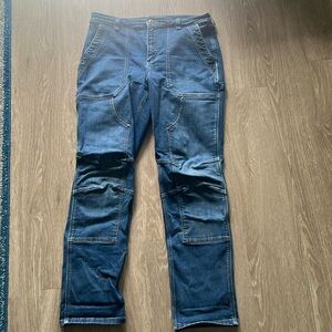 Duluth Trading Women’s Carpenter Jean Double Knee Stretch Size 14